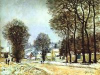 Sisley, Alfred - Snow at Louveciennes